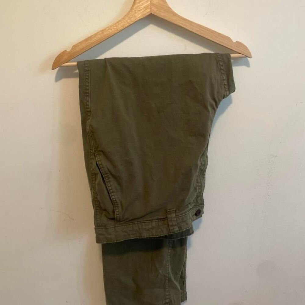 George Men's Green and Khaki Trousers